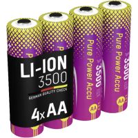 Ansmann 1312-0042, 3500 mAh, Lithium, AA, 1,5 V, Mehrfarbig, 4 Stück(e)