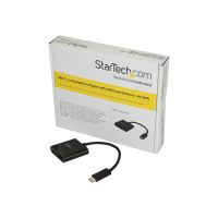 StarTech.com USB C to DisplayPort Adapter with Power Delivery, 4K 60Hz HBR2, USB Type-C to DP 1.2 Monitor/Display Video Converter w/ 60W PD Pass-Through Charging, Thunderbolt 3 Compatible - USB-C Male to DP Female (CDP2DPUCP)