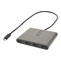 StarTech.com USB-C auf 4x HDMI Adapter - Externe Video- und Grafikkarte - USB Type-C auf Quad HDMI Display Adapter Dongle - 1080p 60Hz - Multi Monitor Splitter - Windows (USBC2HD4)