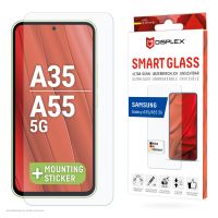 E.V.I. Displex Smart Glass (9H) für Samsung Galaxy A35/A55 5G, Montagesticker, unzerbrechlich, Samsung, Galaxy A35/A55 5G, Trockene Anwendung, Schmutzabweisend, Kratzresistent, Schockresistent, Stoßfest, Transparent, 1 Stück(e)