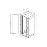TRITON RMA N - Schrank Netzwerkschrank - freistehend - Hellgrau, RAL 7035 - 22U - 48.3 cm (19")