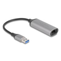 Delock 81571, USB Type-A, RJ-45, 0,15 m, Anthrazit