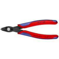 KNIPEX Electronic Super Knips XL, Diagonale Zange, 1,23 cm, Metall, Blau, Rot, 14 cm, 77 g