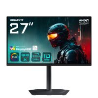 Gigabyte MO27Q2 27" OLED QHD Gaming Monitor - 2560 x 1440, 240Hz, 0.03ms, 250 cd/m², Display HDR True Black 400, HDMI 2.1, DisplayPort 1.4, 68,6 cm (27"), 2560 x 1440 Pixel, Quad HD, OLED, 0,03 ms, Schwarz
