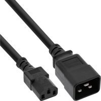InLine Netz Adapterkabel - IEC 60320 C20 auf C13 - max.10A - 2m