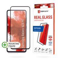 E.V.I. Displex Panzerglas (10H) für Samsung Galaxy S23 FE, Eco-Montagerahmen, Full Cover, Samsung, Galaxy S23 FE, Trockene Anwendung, Staubresistent, Schlagfest, Kratzresistent, Schockresistent, Transparent, 1 Stück(e)