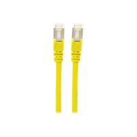 Intellinet Network Patch Cable, Cat7 Cable/Cat6A Plugs, 1m, Yellow, Copper, S/FTP, LSOH / LSZH, PVC, RJ45, Gold Plated Contacts, Snagless, Booted, Polybag - Patch-Kabel - RJ-45 (M)