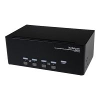 StarTech.com 4 Port Dreifach Monitor DVI USB KVM Switch mit Audio und USB 2.0 Hub