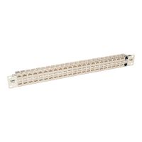 Eaton Tripp Lite Series 48-Port Cat6a Patch Panel Rackmount Shielded Feedthrough RJ45 1U - Patch Panel - CAT 6a - STP - RJ-45 X 48 - 1U - 48.3 cm (19")