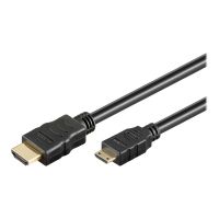 Wentronic goobay - HDMI-Kabel mit Ethernet - 19 pin mini HDMI Type C männlich zu HDMI männlich