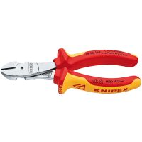 KNIPEX 74 06 160, Diagonale Zange, Chrom-Vanadium-Stahl, Kunststoff, Orange, Rot, 160 mm, 215 g