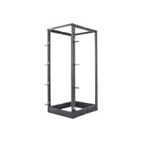 Intellinet 19" 4-Pfosten Laborgestell, 48 HE, Flatpack, schwarz - Schrank - offener Rahmen - 4 Pfosten - Schwarz, RAL 9005 - 48U - 48.3 cm (19")