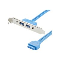 StarTech.com 2 Port USB 3.0 A Buchse Slotblech - USB 3 Pin Header Slotblech Konsole - USB-Konsole - USB Typ A (W)