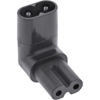 InLine Netzadapter IEC 60320 C8 / C7 - oben/unten gewinkelt 2pol.