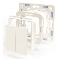 Shelly BLU Wall Switch 4, Tasten, Elfenbein, Kunststoff, Bluetooth Low Energy (BLE), 2400 - 2483.5 MHz, 10 m