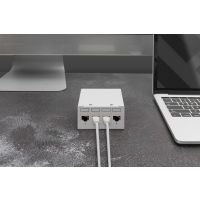 DIGITUS CAT 6A Keystone Modul, geschirmt mit intelligentem Kabelmanager - 4 Stk.