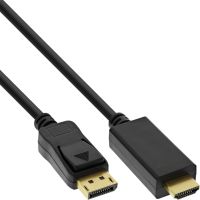 InLine DisplayPort zu HDMI Konverter Kabel - 4K/60Hz - schwarz - 1,5m