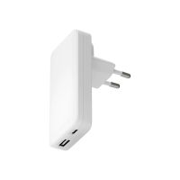 dbramante1928 re-charge Pro - Netzteil - dünn - 65 Watt - 2 Ausgabeanschlussstellen (24 pin USB-C, USB)