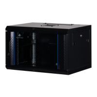 Rockstable 6 HE 19" Wandschrank mit Glastür, Wandmontiertes Regal, 6U, 60 kg, Sperrschloss, Ablageschienen, Verbessertes Kabelmanagement