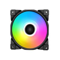 Pccooler 120mm Halo Gehäuselüfter in FRGB, Ventilator, 12 cm, 1000 RPM, 2000 RPM, 29,1 dB, 68 cfm