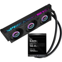 ASUS ROG Strix LC IV 360 ARGB LCD, Flüssigkeitskühlung, 12 cm, Schwarz