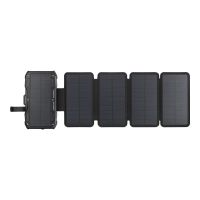 SANDBERG Solar PowerBank - Kabelloses Ladepad / Solar-Powerbank - 5-Panel - 10000 mAh - 37 Wh - 22.5 Watt - 1.67 A - PD/PPS 3.3 - 2 Ausgabeanschlussstellen (USB, 24 pin USB-C)
