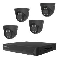 Foscam FN9108E-T4-2T BLACK, Kabelgebunden, Dome, RJ-45, Draußen, 4500 K, 256 GB