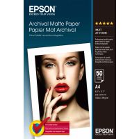 Epson Archival Matte Paper - A4 - 50 Blätter, Matte, 192 g/m², A4, Weiß, 50 Blätter, WorkForce Pro WF-C5790DWF SureColor SC-T7200D SureColor SC-T7200 SureColor SC-T7200 SureColor...