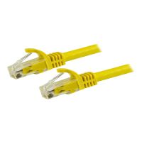 StarTech.com 15m CAT6 Ethernet Cable, 10 Gigabit Snagless RJ45 650MHz 100W PoE Patch Cord, CAT 6 10GbE UTP Network Cable w/Strain Relief, Yellow, Fluke Tested/Wiring is UL Certified/TIA - Category 6 - 24AWG (N6PATC15MYL)