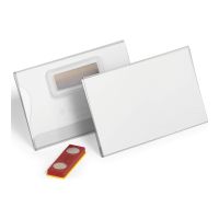 Durable Namensschild - für 54 x 90 mm - Magnet - durchsichtig (Packung mit 25)
