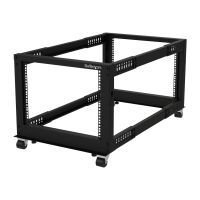 StarTech.com 19-Zoll Serverschrank - 8HE Laborgestell - Tiefenverstellbar 56 bis 102 cm - Tragfähigkeit 544 kg - Dell PowerEdge HP ProLiant ThinkServer (4POSTRACK8U)