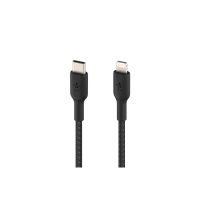 Belkin BoostCharge - Lightning-Kabel - 24 pin USB-C männlich zu Lightning männlich - 1 m - Schwarz - USB-Stromversorgung (18 W)