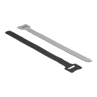 Delock Velcro - Kabelbinder - 15 cm - Schwarz (Packung mit 10)