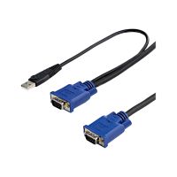StarTech.com 3m 2-in-1 PS/2 USB KVM Kabel - Kabelsatz für KVM Switch / Umschalter - Video- / USB-Kabel - USB, HD-15 (VGA)