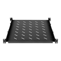 Intellinet Rack - Regal - 19" variable Schienen, feste Montage - Schwarz, RAL 9004 - 1U - 48.3 cm (19")