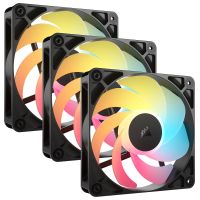 Corsair RS120-R ARGB, Ventilator, 12 cm, 420 RPM, 2100 RPM, Schwarz