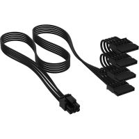 Corsair CP-8920393, 0,75 m, Gerade, Gerade, Schwarz