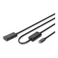DIGITUS Aktives USB 3.2 Gen1 5G Verlängerungskabel, USB-C - USB-C, 10m