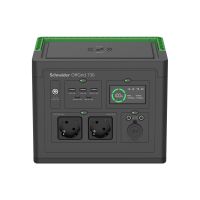 APC Schneider OffGrid 730 - Tragbares kraftwerk - LCD, Lithium-Ionen, 2 CEE 7/3 Schuko-Steckdosen, Sinuswelle, 3 USB-A, 1 USB-C, kabelloses Laden