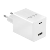 Delock Netzteil - 48 Watt - 3 A - Fast Charge, PD 3.0 - 2 Ausgabeanschlussstellen (USB, 24 pin USB-C)