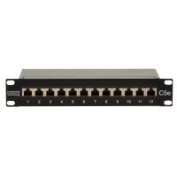 DIGITUS CAT 5e, Klasse D Patch Panel, geschirmt, schwarz
