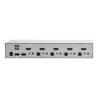 Lindy KVM-/Audio-Switch - 4 x KVM/Audio - 1 lokaler Benutzer