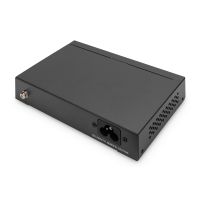 DIGITUS 4+1-Port Gigabit PoE Netzwerkswitch, Desktop, unmanaged, 1 Uplink Port RJ45, 60 W, af/at