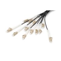 DIGITUS Vorkonfektionierte Glasfaser Universal Breakout Kabel, Multimode OM4, 12 Fasern, LC/UPC - LC/UPC