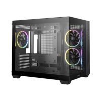 Deepcool CG330 3F - Micro-ATX - micro ATX - Seitenteil mit Fenster (gehärtetes Glas)