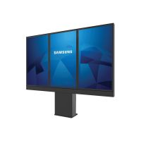 Peerless AV Outdoor Digital Menu Board KOF546-3OHF-EUK - Aufstellung - Ultra-dünn - für 3 Digital Signage LCD-Bildschirme - verriegelbar - mattschwarz - Bildschirmgröße: 116.8 cm (46")