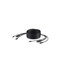 Belkin Secure KVM Combo Cable - Tastatur- / Video- / Maus- / Audio-Kabel - TAA-konform - USB, Mini-Stecker, DisplayPort (M)