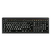 Logickeyboard LKB-LPWB-A2M-DE, Volle Größe (100%), Kabelgebunden, USB, Scherenschalter, QWERTZ, Schwarz
