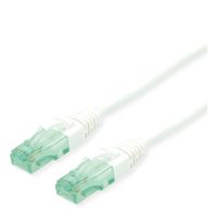 ROLINE Recycled Material 21.45.3161, 1 m, Cat6a, U/UTP (UTP), RJ-45, RJ-45, Weiß
