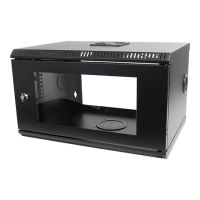 StarTech.com 6 HE 19 Wandschrank / Serverschrank mit Acryltür - Wandmontagefähiges Server Rack - Schrank Netzwerkschrank - geeignet für Wandmontage - Schwarz - 6U - 48.3 cm (19")